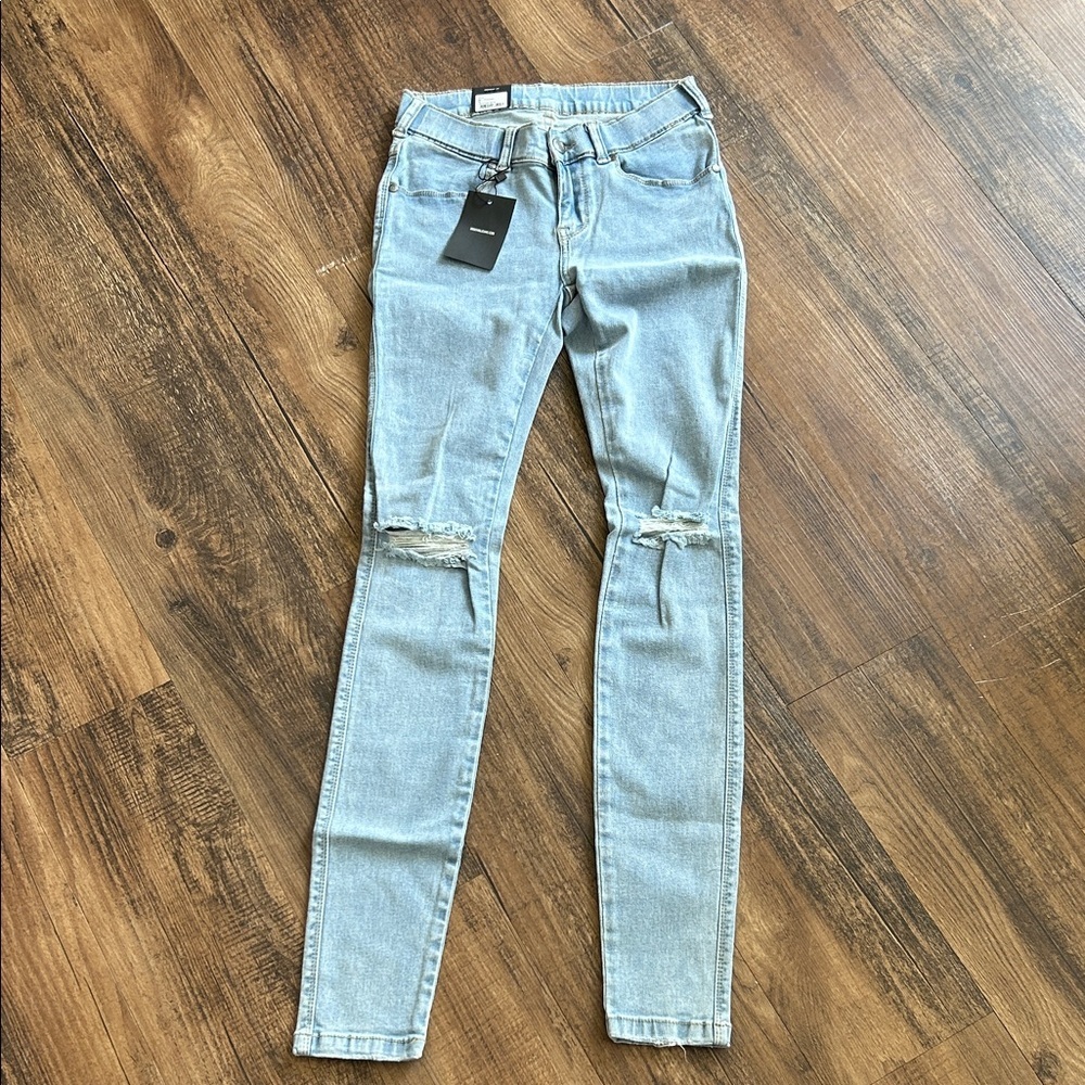 DRDenim Dixy Low waist Blue Skinny Jeans - Picture 3 of 4